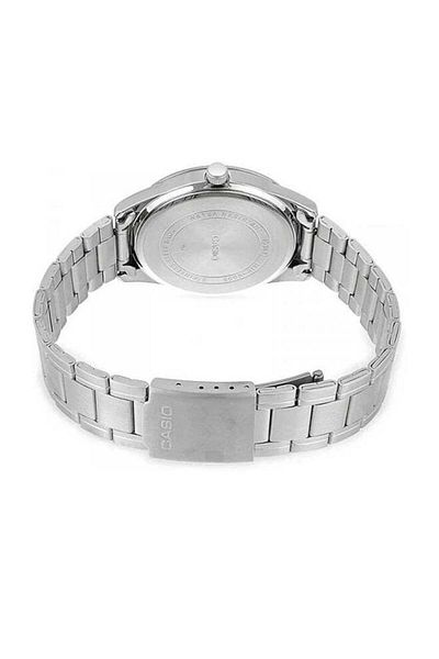 Casio Men's Dress Series Water Resistant Stainless Steel Analog Watch MTP-V005D-7B - 28 mm - Silver