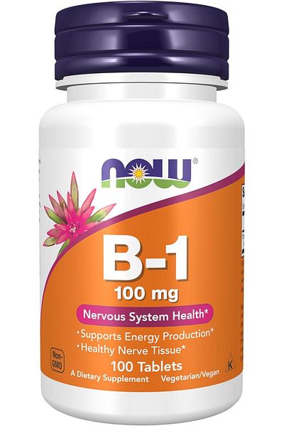 Now Foods Vitamin B-1, 100 Mg Tablets