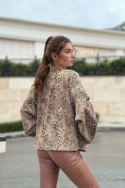 bacc Дамско кафяво яке Oversize Casual Bcbsk-25700-3509