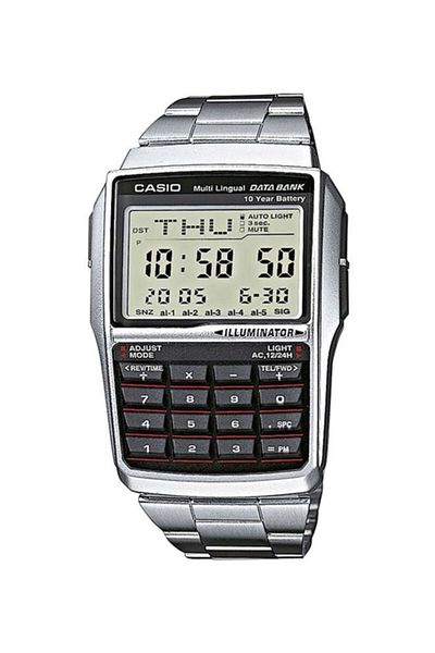 Casio Men's General Data Bank Watch DBC-32D-1ADF - 50 mm - Silver