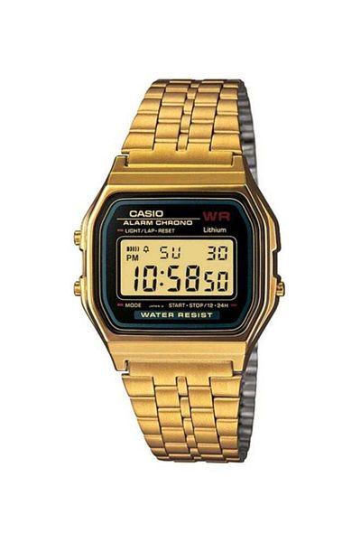 Casio Water Resistant Digital Watch A159WGEA-1DF - 33 mm - Gold