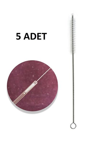 Practika 5Pcs Pipette Cleaning Brush Practical Bendable Keyboard Glass Metal Baby Bottle Teat Cleaning Brush