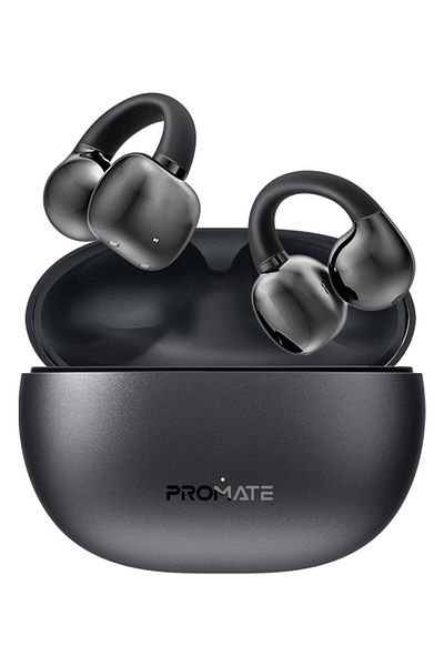 Promate True Wireless Earbuds with OWS Technology, Touch Control, Ergonomic Open-Ear Clip Design, 28