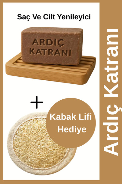 EpiRelax Doğal Ardıç Katranı Sabunu – Saç ve Cilt Yenileyici %100 Doğal El Ya...