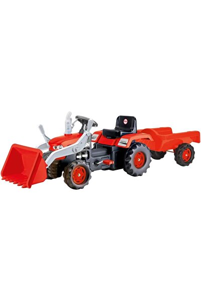 STOREMAX PrStorex Römorklu Kepçeli Traktör Pedallı, Kırmızı LifePeri 1063348