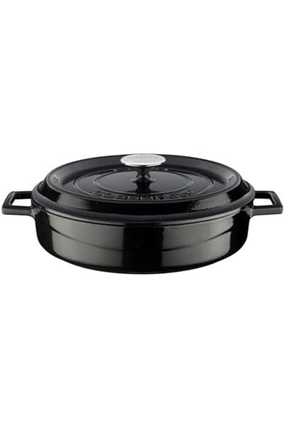 STOREMAX Bystoreby Cast Iron Multi-Purpose Spring Pot Diameter (Ø) 28 cm - Trendy Black Newdesing 646268