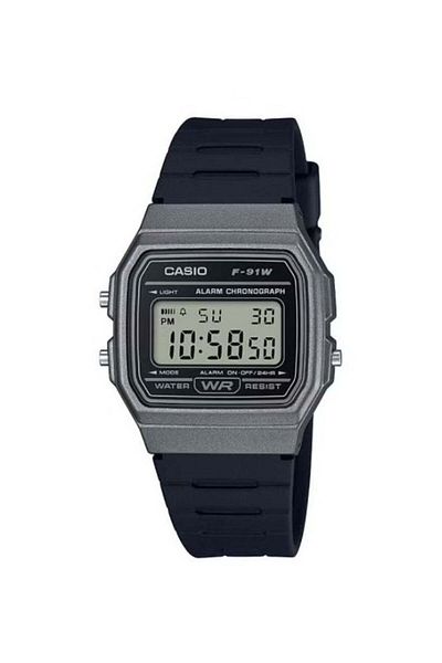 Casio Digital Sports Watch - F-91WM-1BDF, 38 mm, Black for Men
