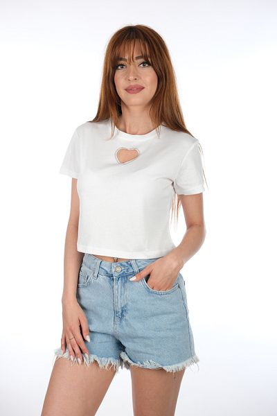 By Gecce Short Sleeve Crop