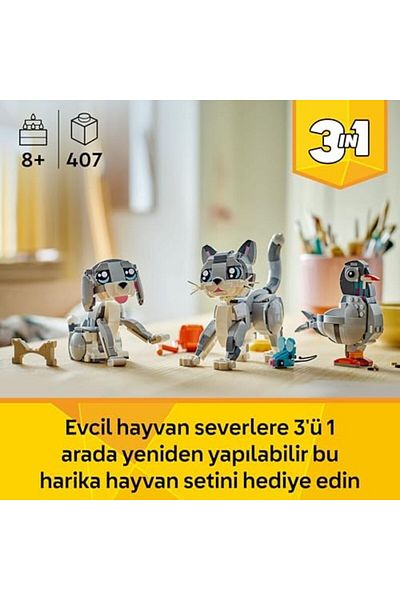 STOREMAX lvnmblya Creator 3 في 1 Gameboy Cat 31163-8 للأطفال من سن 8 سنوات فما فوق أو كلب أو غوف