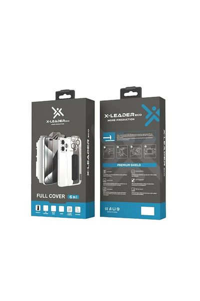 Leader X-LEADER ECO 15 Pro Max 6-in-1 Complete Protection Package for Modern iPhone Devices
