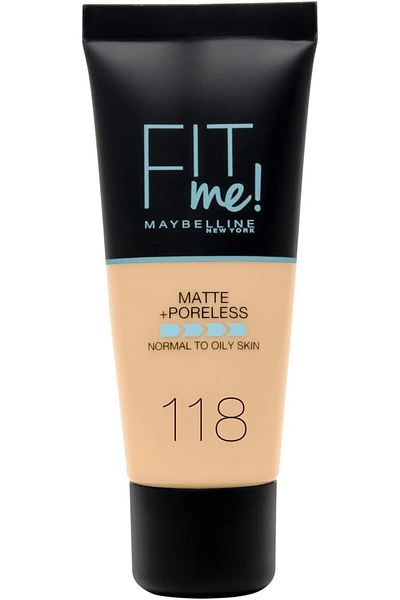 Maybelline New York Fit Me Matte Poreless Foundation by Maybelline New York - Shade 118 Nude