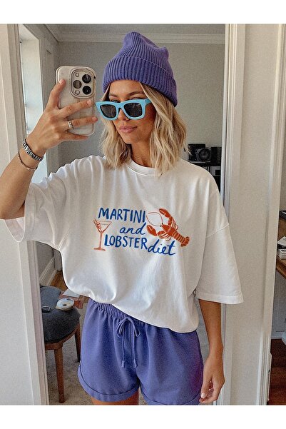 Jose Clothing تي شيرت مطبوع بأكمام قصيرة وقصة كبيرة الحجم