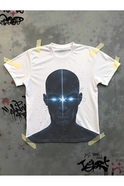 Bengi Clothing تي شيرت مطبوع بأكمام قصيرة وقصة كبيرة الحجم