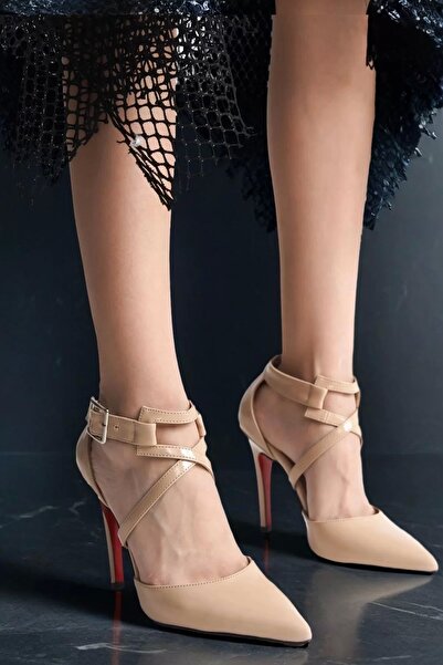 PayBuy Pantofi cu toc cu cataramă încrucișată de damă, cu vârf ascuțit, stile...