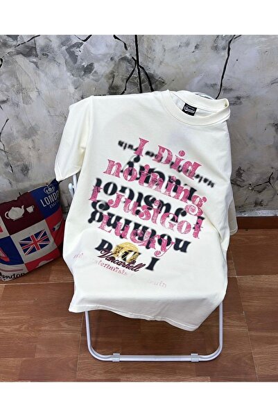 Jose Clothing تي شيرت مطبوع بأكمام قصيرة وقصة كبيرة الحجم