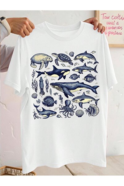 Jose Clothing Tricou imprimat cu mânecă scurtă cu croială supradimensionată