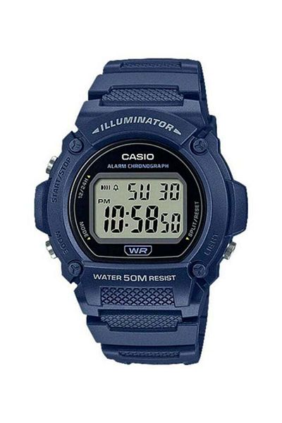 Casio Casio Digital Silicone Strap Watch W-219H-2AVDF - 47 mm - Dark Blue for Men