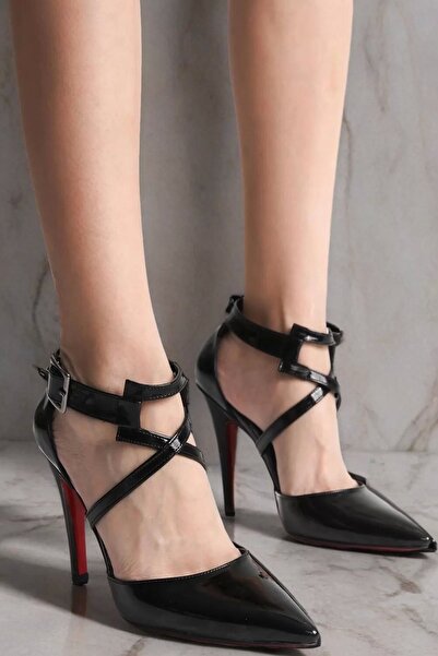 PayBuy Pantofi cu toc cu cataramă încrucișată de damă, cu vârf ascuțit, stile...