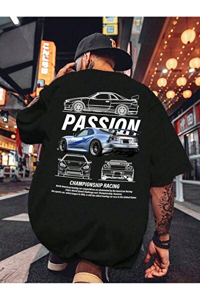 Jose Clothing Tricou imprimat cu mânecă scurtă cu croială supradimensionată