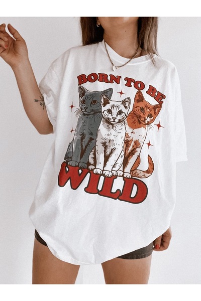 Jose Clothing تي شيرت مطبوع بأكمام قصيرة وقصة كبيرة الحجم