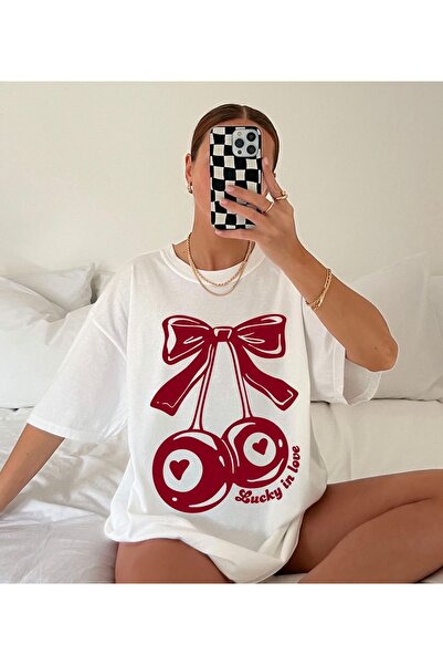 Jose Clothing تي شيرت مطبوع بأكمام قصيرة وقصة كبيرة الحجم