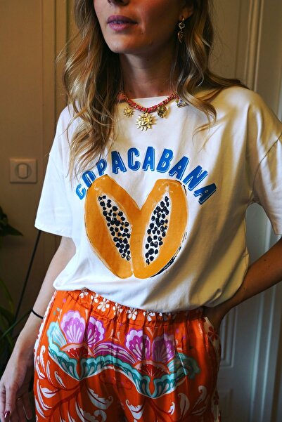 Jose Clothing تي شيرت مطبوع بأكمام قصيرة وقصة كبيرة الحجم