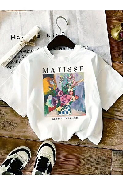 Jose Clothing Tricou imprimat cu mânecă scurtă cu croială supradimensionată