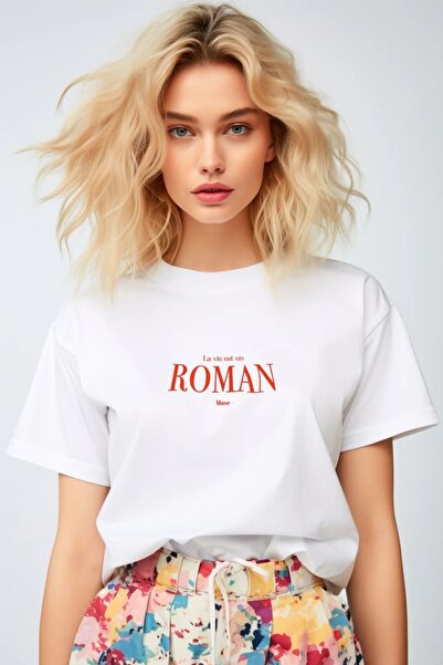 Bengi Clothing تي شيرت مطبوع بأكمام قصيرة وقصة كبيرة الحجم