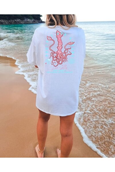 Jose Clothing Tricou imprimat cu mânecă scurtă cu croială supradimensionată