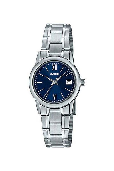 Casio Women's Stainless Steel Analog Wrist Watch LTP-V002D-2B3UDF