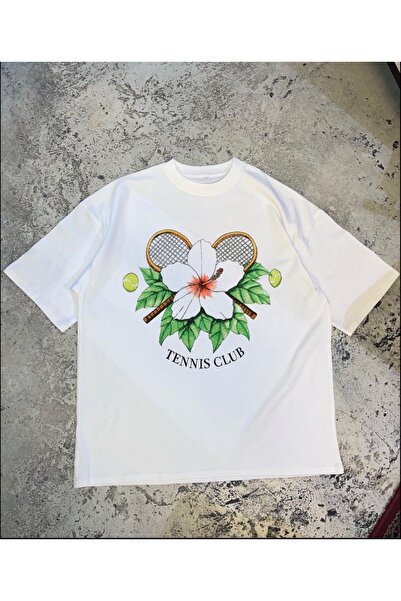 Bengi Clothing تي شيرت مطبوع بأكمام قصيرة وقصة كبيرة الحجم