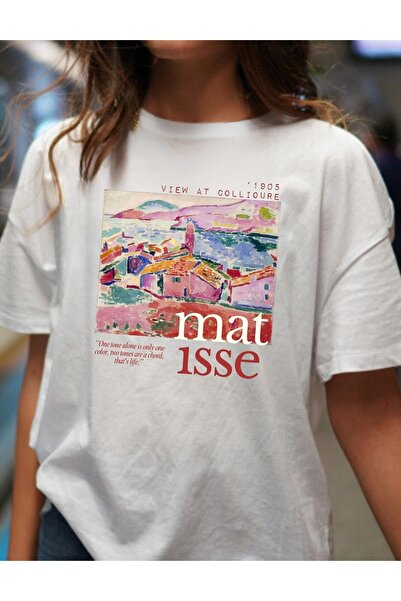 Jose Clothing Tricou imprimat cu mânecă scurtă cu croială supradimensionată