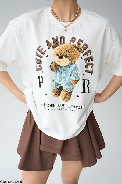 Bengi Clothing Μπλουζάκι με κοντό μανίκι με στάμπα