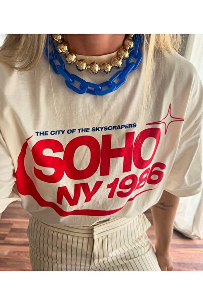 Jose Clothing Oversize Kesim Kısa Kollu Baskılı T-shirt