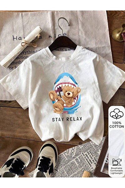 Bengi Clothing تي شيرت مطبوع بأكمام قصيرة وقصة كبيرة الحجم