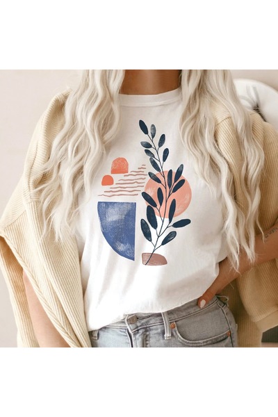 Bengi Clothing تي شيرت مطبوع بأكمام قصيرة وقصة كبيرة الحجم