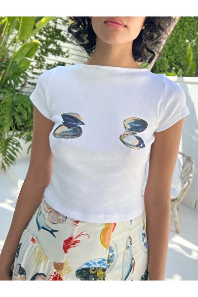 Jose Clothing Tricou imprimat cu mânecă scurtă cu croială supradimensionată