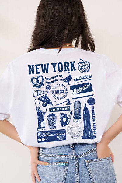 Jose Clothing تي شيرت مطبوع بأكمام قصيرة وقصة كبيرة الحجم