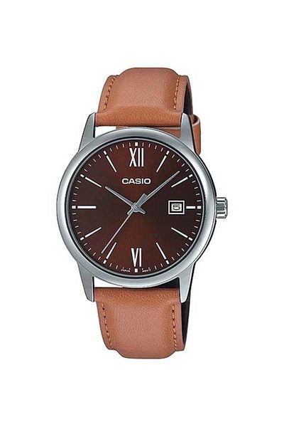 Casio Men's Wristwatch MTP-V002L-5B3UDF - 44mm - Brown