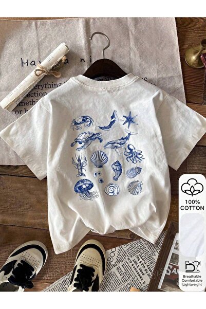 Jose Clothing Tricou imprimat cu mânecă scurtă cu croială supradimensionată