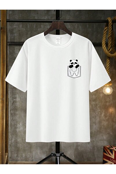 Jose Clothing Tricou imprimat cu mânecă scurtă cu croială supradimensionată