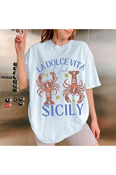 Jose Clothing تي شيرت مطبوع بأكمام قصيرة وقصة كبيرة الحجم