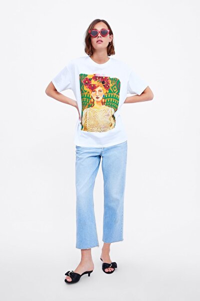 Jose Clothing Tricou imprimat cu mânecă scurtă cu croială supradimensionată