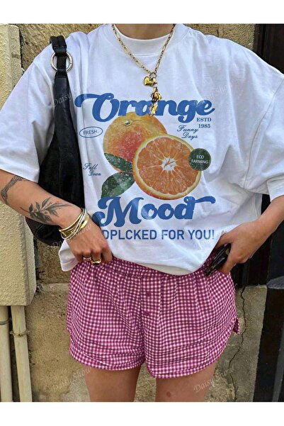 Jose Clothing Tricou imprimat cu mânecă scurtă cu croială supradimensionată