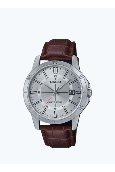 Casio Quartz Casual Analog Watch MTP-V004L-7CUDF - Brown for Men