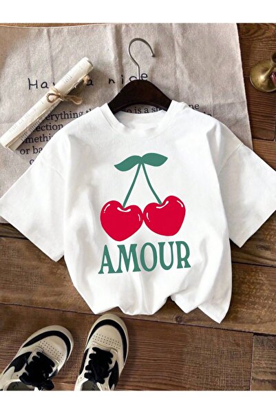 Jose Clothing Tricou imprimat cu mânecă scurtă cu croială supradimensionată