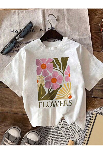 Bengi Clothing تي شيرت مطبوع بأكمام قصيرة وقصة كبيرة الحجم