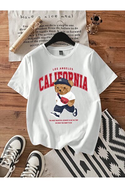 Bengi Clothing تي شيرت مطبوع بأكمام قصيرة وقصة كبيرة الحجم