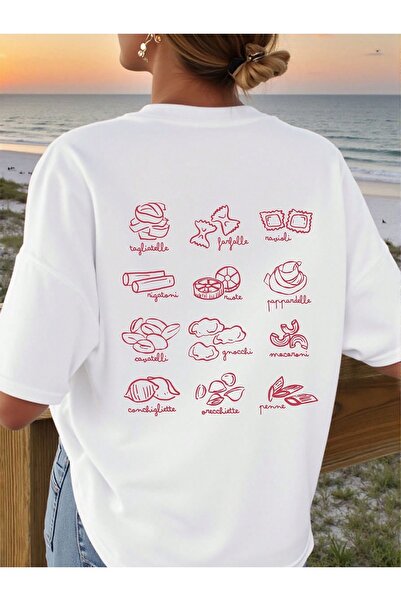 Jose Clothing Tricou imprimat cu mânecă scurtă cu croială supradimensionată