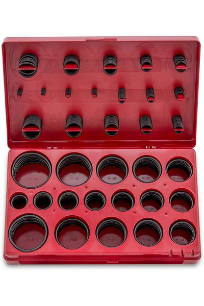 STOREMAX Ntwork 407 Rubber O-Ring Kit, Buna-N Seal Rings and Replacement O Rings, 32 Sae Sizes,